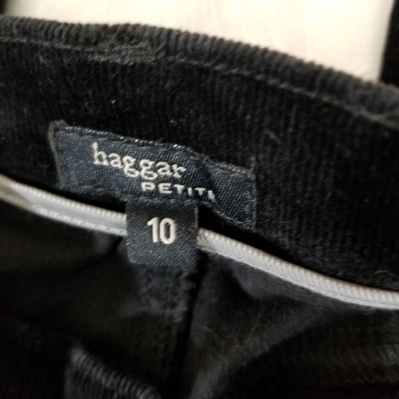 Haggar petite soft corduroy size 10 black pants - Picture 4 of 15